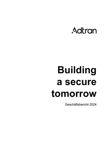 Thumbnail Adtran Networks Annual Report 2024