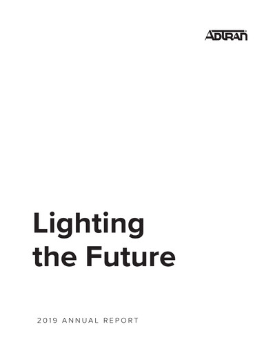 Thumbnail Adtran Networks Annual Report 2019