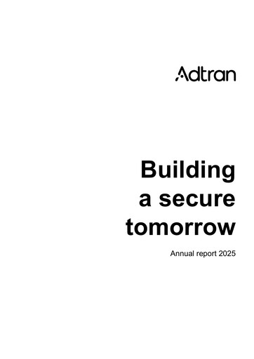 Thumbnail Adtran Networks Annual Report 2025