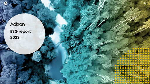 Miniature Adtran Networks Rapport ESG 2023
