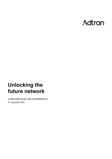 Thumbnail Adtran Networks Financial Statement 2023