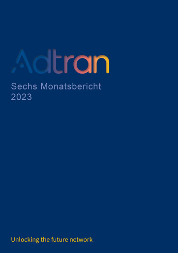 Thumbnail Adtran Networks Half-year Report 2023-h1