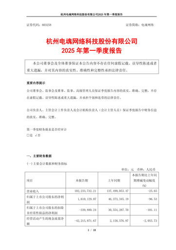 Vorschaubild Hangzhou Electronic Soul Network Technology Quartalsbericht 2025-q1