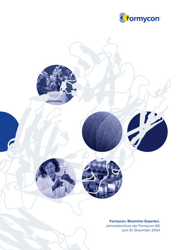 Miniature Formycon AG Bilan financier 2024