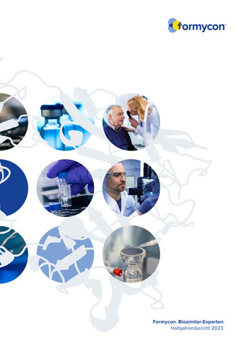 Miniature Formycon AG Rapport semestriel 2023-h1