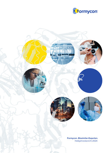 Miniature Formycon AG Rapport semestriel 2024-h1