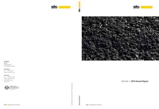 Thumbnail Sto SE & Co. KGaA Annual Report 2010