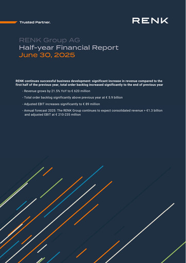 Thumbnail RENK Group Half-year Report 2025-h1