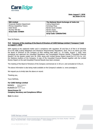 Thumbnail CARE's Ratings Quarterly Report 2026-q1