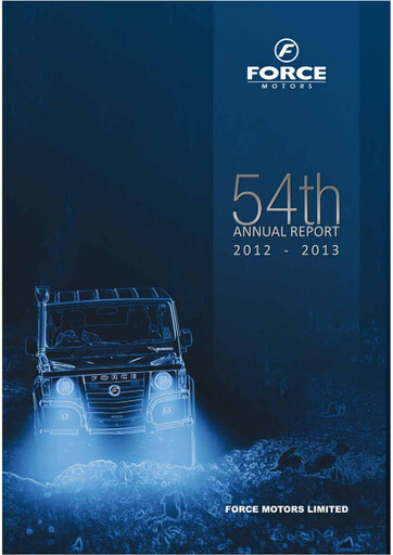 Thumbnail Force Motors Annual Report 2012-2013