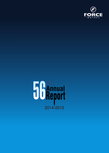 Thumbnail Force Motors Annual Report 2014-2015