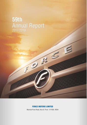Thumbnail Force Motors Annual Report 2017-2018