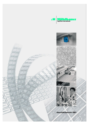 Thumbnail Mühlbauer Holding Annual Report 2001