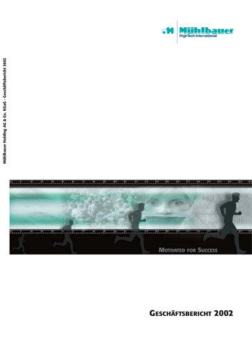 Thumbnail Mühlbauer Holding Annual Report 2002