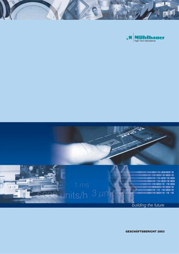 Thumbnail Mühlbauer Holding Annual Report 2003