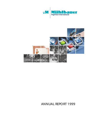 Thumbnail Mühlbauer Holding Annual Report 1999
