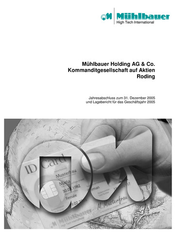 Thumbnail Mühlbauer Holding Financial Statement 2005