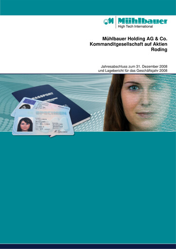 Thumbnail Mühlbauer Holding Financial Statement 2008