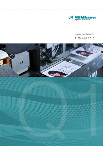 Thumbnail Mühlbauer Holding Quarterly Report 2010-q1