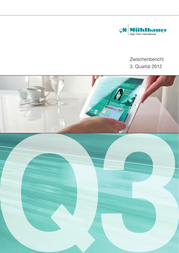 Thumbnail Mühlbauer Holding Quarterly Report 2012-q3