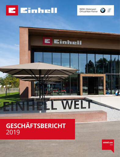 Thumbnail Einhell Germany Annual Report 2019