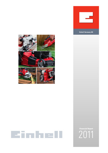 Vorschaubild Einhell Germany Jahresbericht 2011