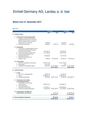 Thumbnail Einhell Germany Financial Statement 2017