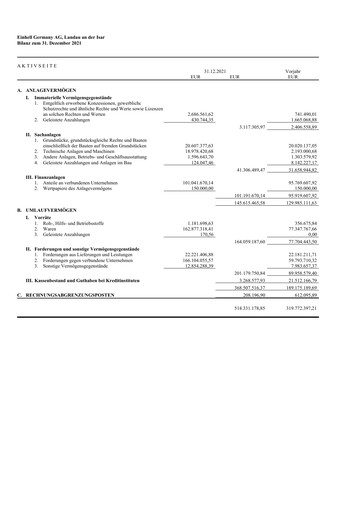Thumbnail Einhell Germany Financial Statement 2021