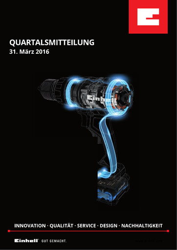 Thumbnail Einhell Germany Quarterly Report 2016-q1