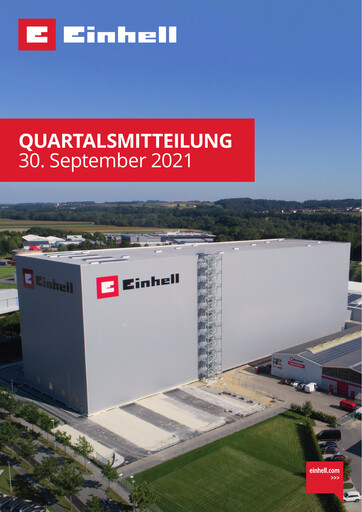 Thumbnail Einhell Germany Quarterly Report 2021-q3