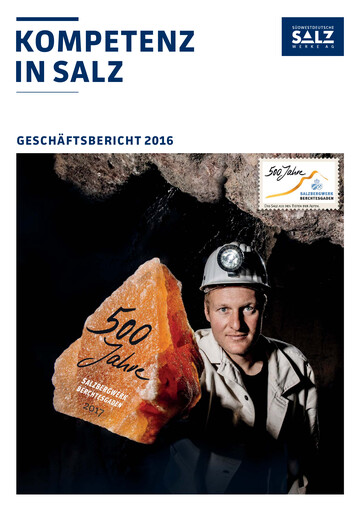 Thumbnail Südwestdeutsche Salzwerke Annual Report 2016