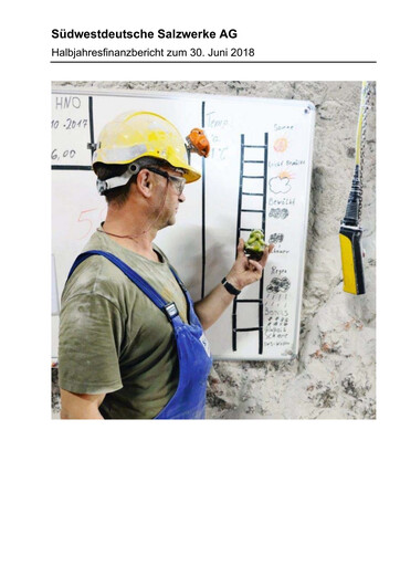 Miniature Südwestdeutsche Salzwerke Rapport semestriel 2018-h1