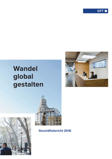 Vorschaubild GFT Technologies Finanzbericht 2016