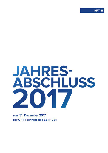 Thumbnail GFT Technologies Financial Statement 2017