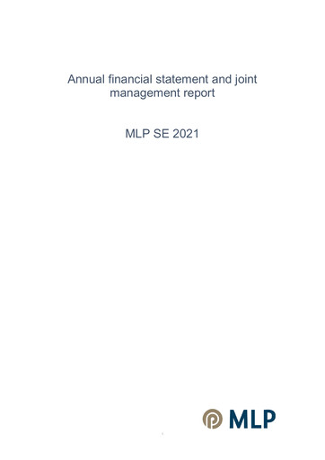 Thumbnail MLP SE Financial Statement 2021