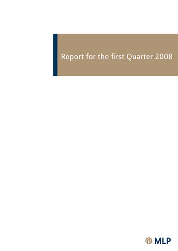 Thumbnail MLP SE Quarterly Report 2008-q1