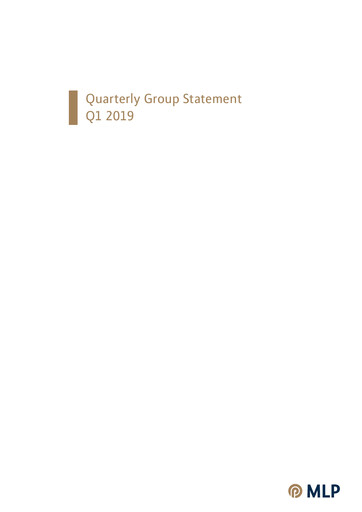 Thumbnail MLP SE Quarterly Report 2019-q1