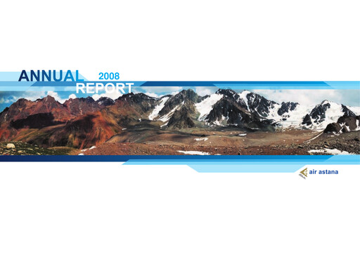 Miniature Air Astana Rapport annuel 2008