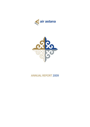 Miniature Air Astana Rapport annuel 2009