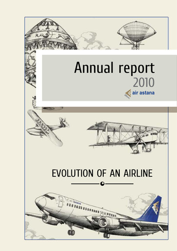 Miniature Air Astana Rapport annuel 2010