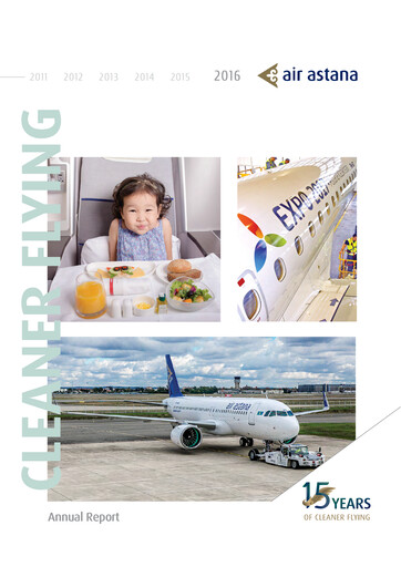 Miniature Air Astana Rapport annuel 2016