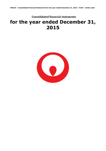 Thumbnail Veolia Financial Statement 2015
