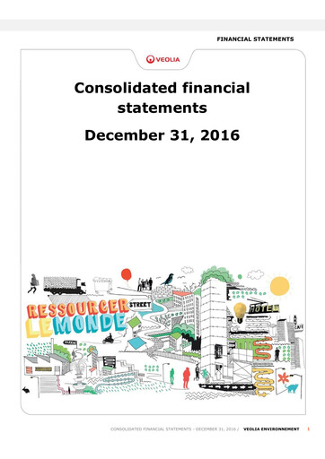 Thumbnail Veolia Financial Statement 2016
