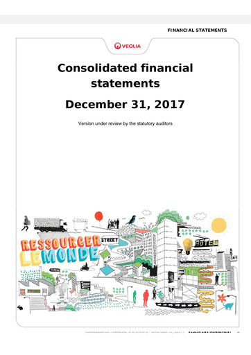 Thumbnail Veolia Financial Statement 2017