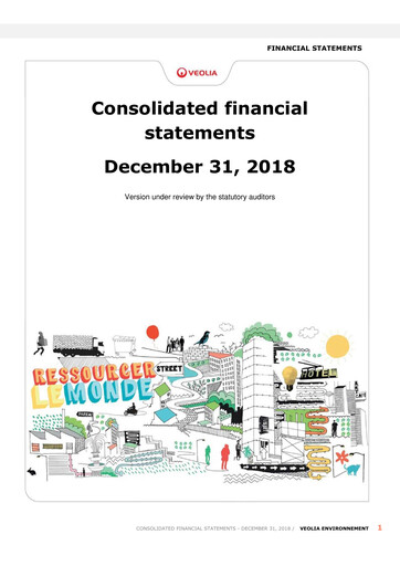 Thumbnail Veolia Financial Statement 2018