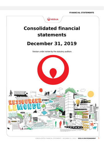 Thumbnail Veolia Financial Statement 2019