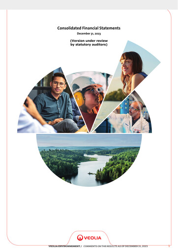Miniature Veolia Bilan financier 2023