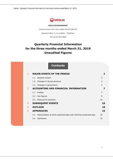 Thumbnail Veolia Quarterly Report 2019-q1