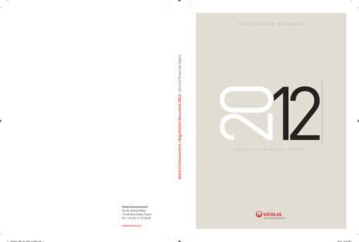 Thumbnail Veolia Universal Registration Document 2012