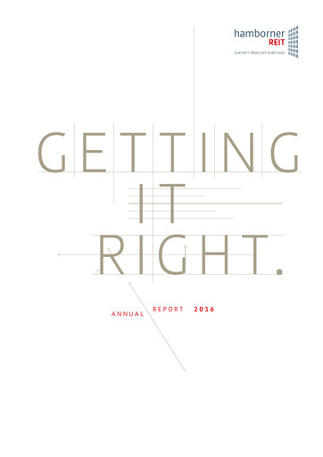 Thumbnail Hamborner REIT Annual Report 2016